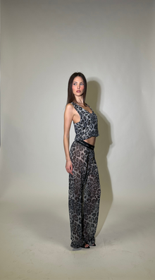 New sheer leopard set