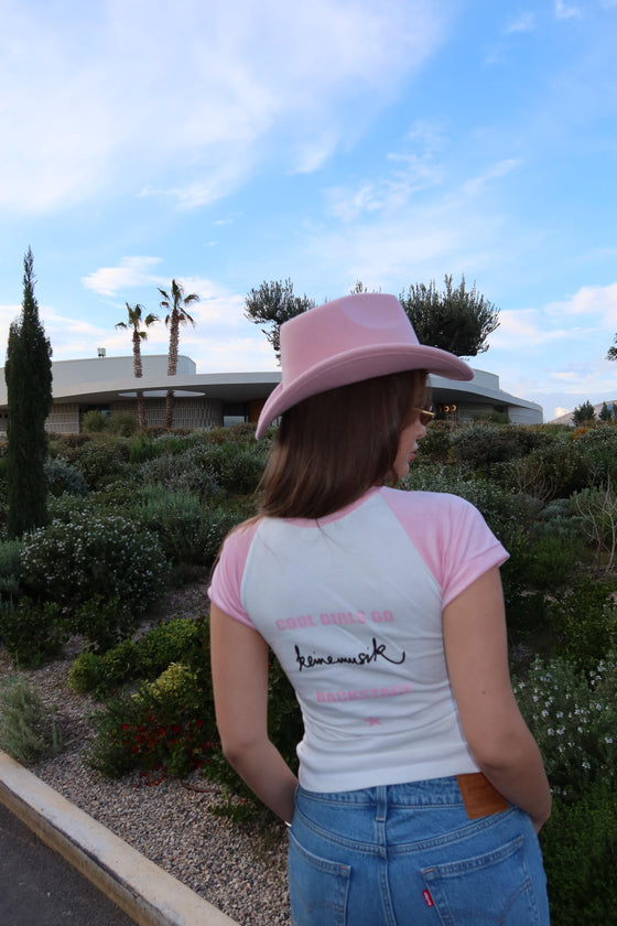 MA x KM x Sono baby pink t-shirt
