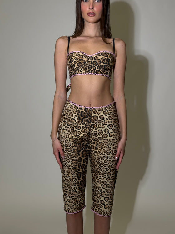 Leopard capri set