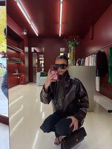 Dark Burgundy bomber jacket