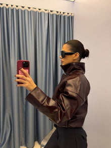 Dark Burgundy bomber jacket