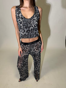 New sheer leopard set
