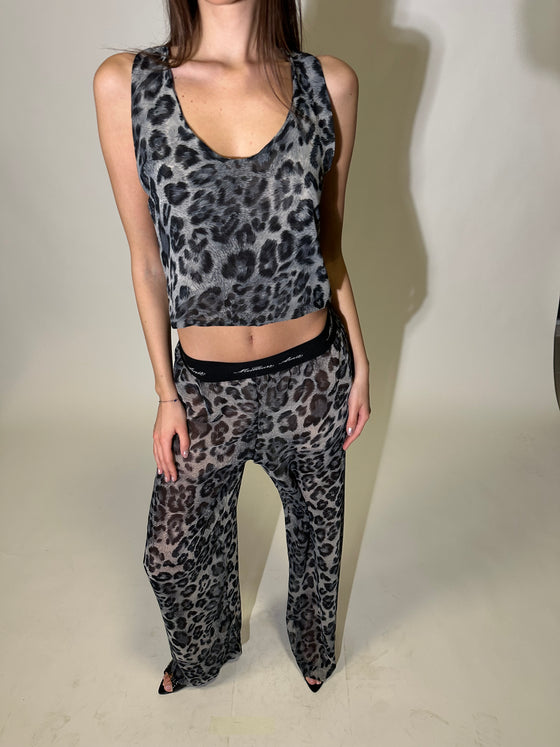 New sheer leopard set