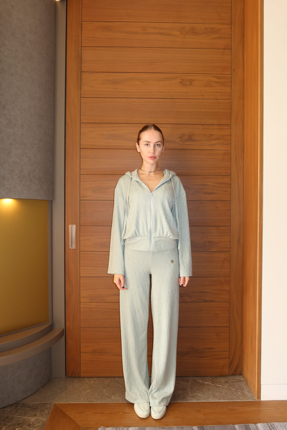 Mint green knitted set